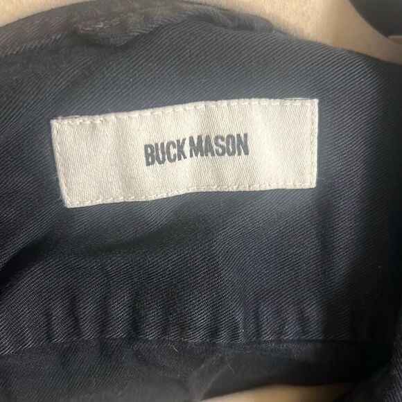 ✨BUCK MASON DRAPED TWILL S/S ONE POCKET SZ LARGE SHIRT✨ - Picture 9 of 11